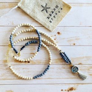 Boho Yoga Healing Stone Necklace, Yoga Necklace